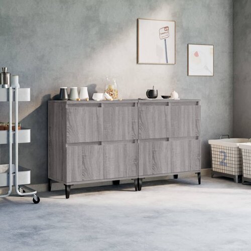 vidaXL Komoda 2 kosa siva sonoma 60x35x70 cm inženirski les Cene