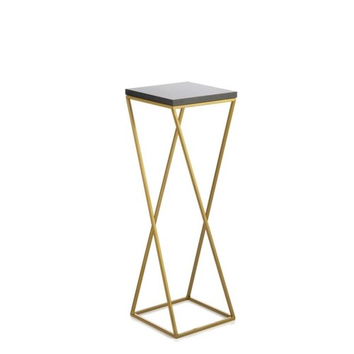  Stalak za cveće LOFT 70x24 cm zlatna/crna Slike