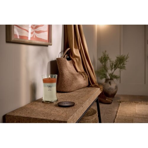 WoodWick Trilogy Vanilla Embers di&amp;scaron;eča sveča z lesenim stenjem 610 g Slike