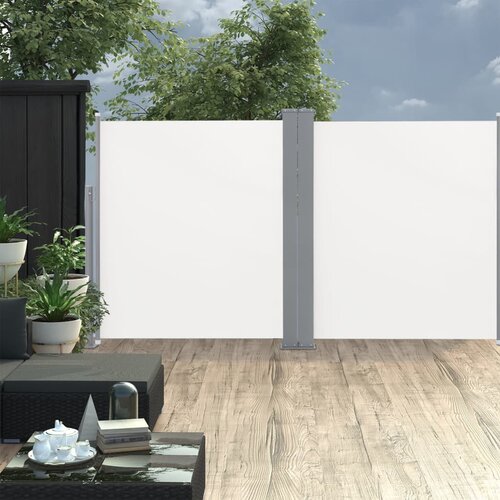 vidaXL uvlačiva dvostruka bočna tenda za terasu 170 x 600 cm krem Cijene