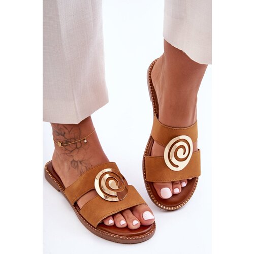 Kesi Fashionable hookers with mirror decoration Camel Deep Breath Slike
