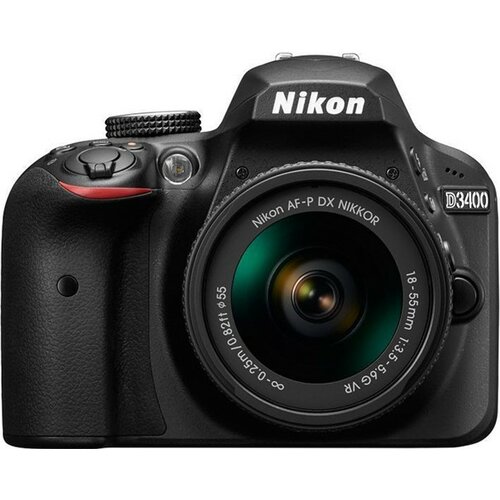 Nikon D3400 - SET sa 18-55mm VR AF-P Black digitalni fotoaparat Slike