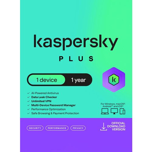 Kaspersky Plus (1 Year / 1 Device) Key EUROPE Cene
