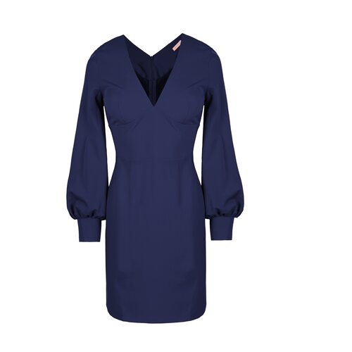 Makover Woman's Dress K027 Navy Blue Cene