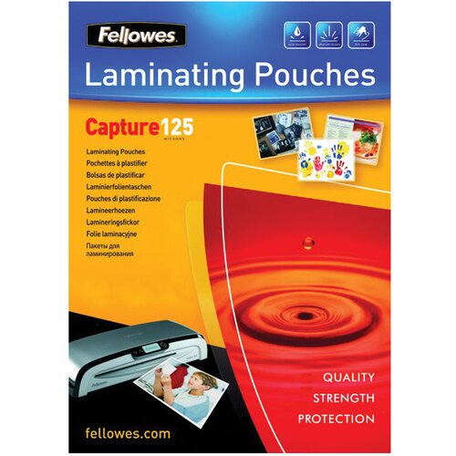 Folija ZA PLASTIFICIRANJE 125MY A6 SJAJNA PK100 FELLOWES 5307201 Cijene