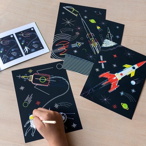 Rex London Space Age - Kreativni set - Space age, Scratch Slike