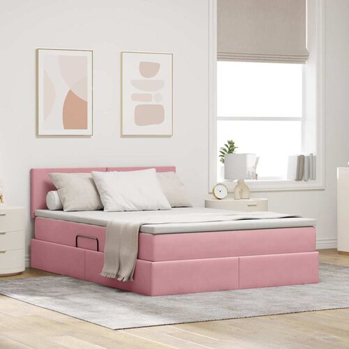  Krevet s od storage s madracem Ružičasta 140 x 200 cm Bar&scaron;un Cijene