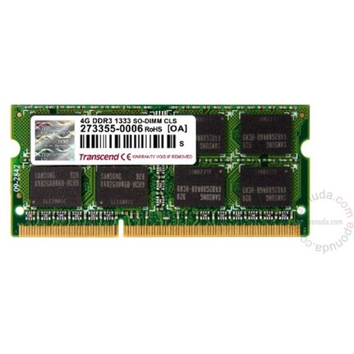 Transcend SODIMM 4 GB DDR3 1333 MHz ram memorija Slike