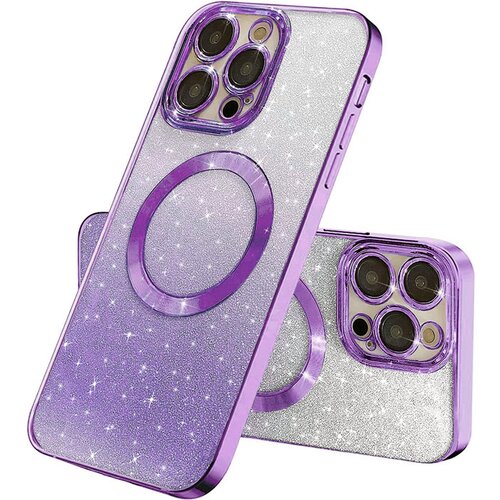 Electroplated magsafe maskica za iphone 15 pro ljubicasta Cene