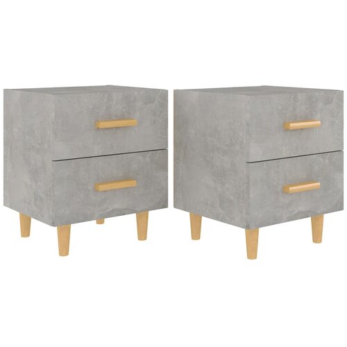 Maison Chic Dvo delni komplet Nočne omarice - Nočne mize betonsko siva 40x35x47,5 cm, (21687048) Cene
