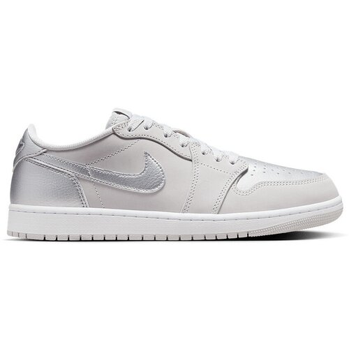 Nike Nizke superge Jordan 1 Low OG Metallic Silver Siva Slike