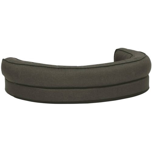  Ergonomski madrac za pse 75 x 53 cm izgled platna tamnosivi Slike