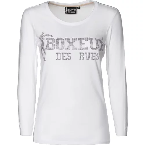 Boxeur Des Rues ženska majica dug rokav MAJICA STRASS Bjela
