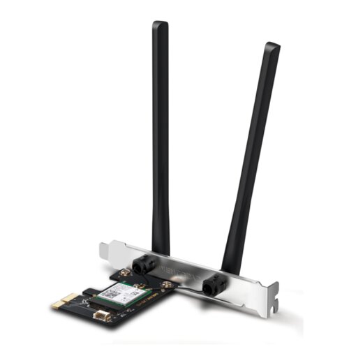 Mercusys PCI Express adapter, MA80XE AX3000 Dual-Band Wi-Fi 6 Bluetooth, 2402 Mbps na 5 GHz + 574 Mbps na 2,4 GHz, 2&times; High Gin Dual-Band eksterne ante Cijene