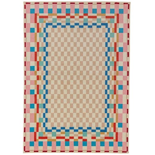 Flair Rugs Tepih od mje&scaron;avine vune 140x200 cm Checkered Border &ndash; Cijene