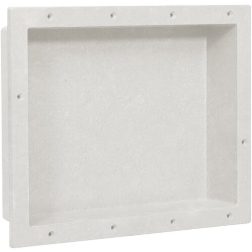 vidaXL Niša za tuš mat bijela 41 x 51 x 10 cm Cene