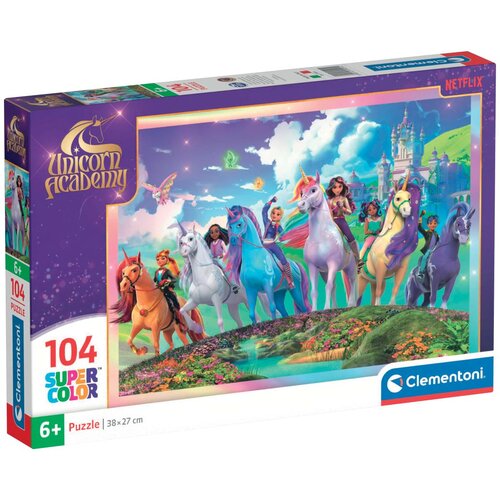 Clementoni Unicorn Akad&amp;eacute;mija tim 104-dijelni Supercolor puzzle - Slike