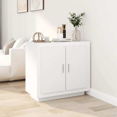 vidaXL komoda bela 80x40x75 cm konstruiran les Cene