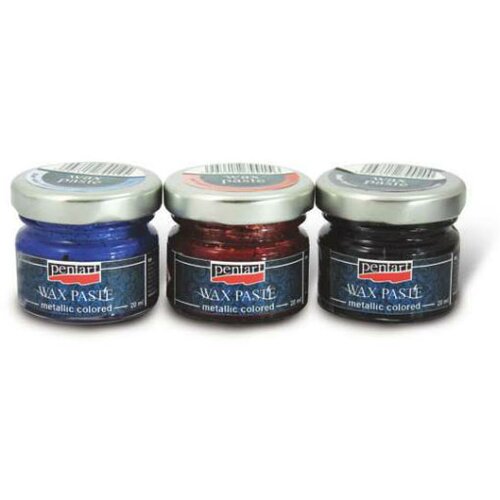  Metalik vo&amp;scaron;čena pasta barvna 20 ml | zberite barvo Slike