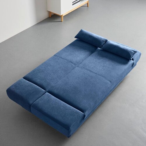Bessagi Home zofa s posteljno funkcijo funky, modra Slike