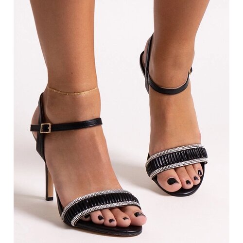 D/CEO Black sandals on a block heel Millo Cene