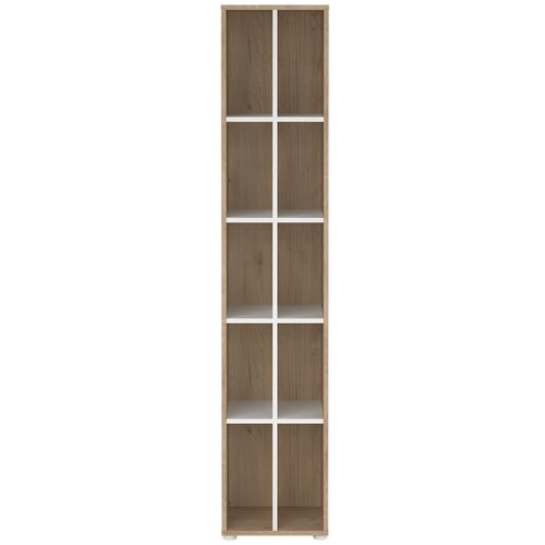 Tvilum Bijela/u prirodnoj boji biblioteka u dekoru hrasta 41x205 cm Sign – Cijene