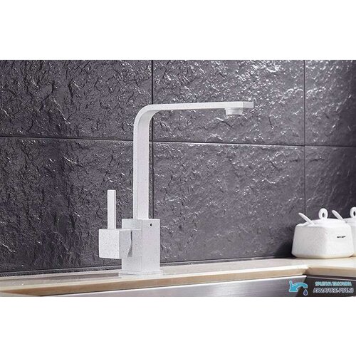  Slavina EYN 0113 za kuhinju ili kupaonicu | Suvremena visoka &amp;scaron;pina o&amp;scaron;trih linija&amp;lt;span&amp;gt; - &amp;lt;/span&amp;gt;Bijela - imitacija bijelog kamena Slike
