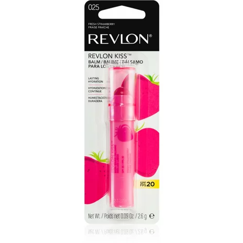 Revlon Cosmetics Kiss™ Balm hidratantni balzam za usne SPF 20 parfemi 025 Fresh Strawberry 2,6 g