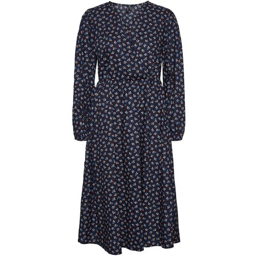Vero Moda Obleka &amp;#039;Joyce&amp;#039; modra / nočno modra / oranžna Slike
