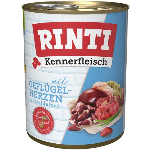  Varčno pakiranje RINTI Kennerfleisch 24 x 800 g - Perutninska srca Cene