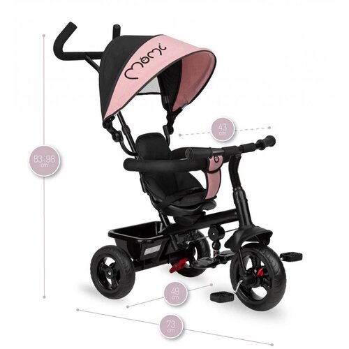 Momi tricikl za bebe iris pink, 9m+ Slike