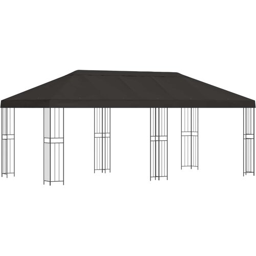vidaXL Paviljon s stenami 6 x 3 m Antracit Poliester in jeklo 190, (5000218870) Cene