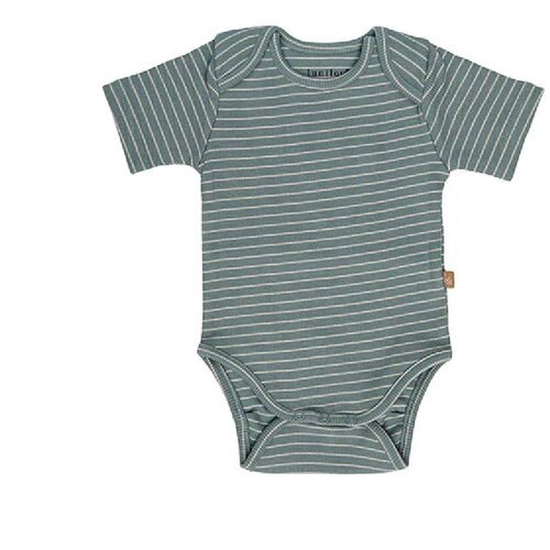  Lunilou - Rebrasti bodi kratki rukav s prugama, Silver Blue/ Iced Latte Slike