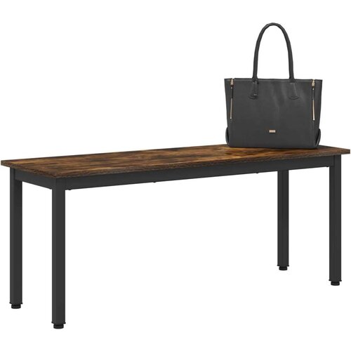  Klupa Dimni hrast 110 x 35 x 45 cm Konstruirano drvo Slike