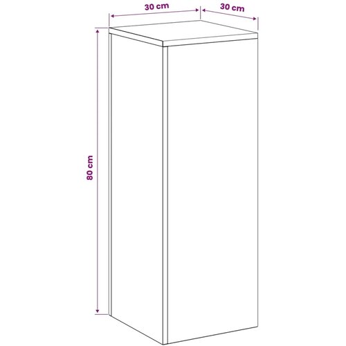  Stalak za biljke 2 pcs Antracit 30 x 30 x 80 cm Pocinčani čelik - Antracit 2x (30 x 30 x 80 cm) Cijene