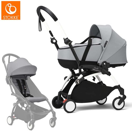 Stokke yoyo³ dječja kolica 2v1 newborn shell 0+ stone (white frame) Cijene