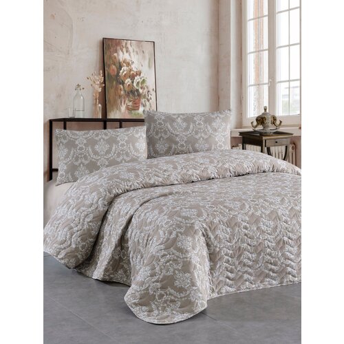 Hanah home prekrivač za francuski ležaj 160x225cm Braon Cene