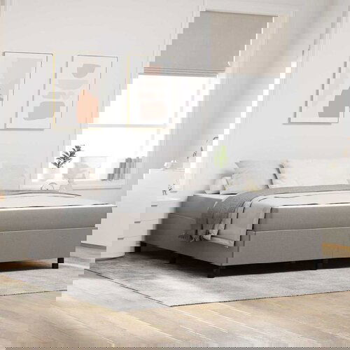 vidaXL Postelja z vzmetnico Taupe, Črna 180 x 200 cm Cene