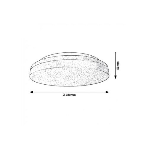 Rabalux zenon plafonjera led 24W, bela Cene