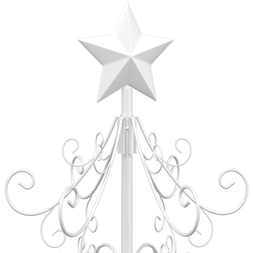  Metalna božićna jelka KUOPIO 90 cm Čelik Bijela Slike