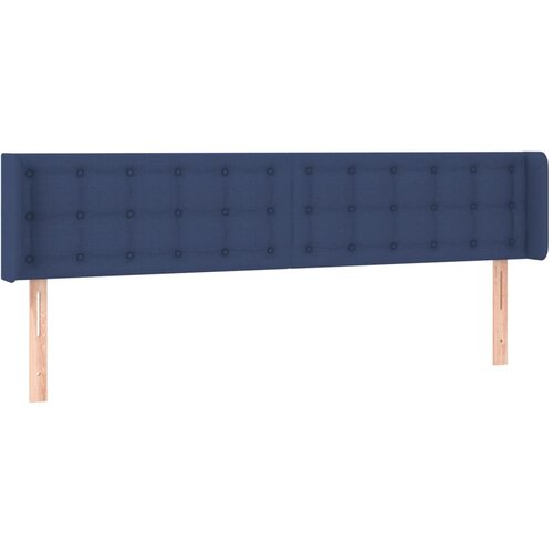 Maison Chic Vzglavna omarica - Nočna omarica - Posteljna omarica z u&scaron;esi modro 183x16x78/88 cm blago, (21713279) Cene