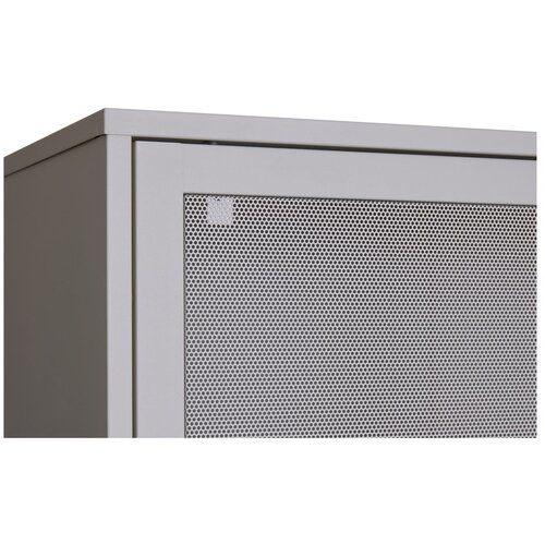 Unique Furniture bela kovinska garderobna omara z drsnimi vrati 90x180 cm veep &amp;ndash; Slike
