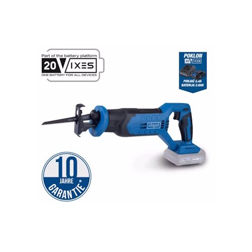 Scheppach IXES 20V Akumulatorska sabljasta žaga C-RS100-X (20 V, Dolžina hoda: 20 mm) productname.garantie.plussign BAUHAUS garancija 5 let za naprave na električni ali motorni pogon Cene