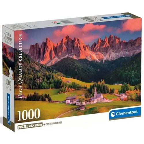 Clementoni Čarobni Dolomiti 1000-dijelna HQC slagalica s posterom - Cene