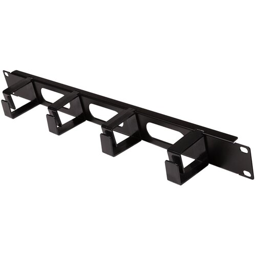 Logilink 19 Cable management panel 1 U with 4 cable rings and 3 cable openings, OR107B Slike