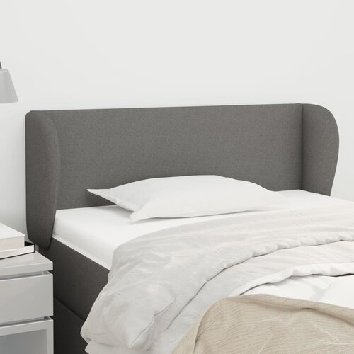 vidaXL Vzglavje z ušesi temno siv 93x23x78/88 cm blago Cene