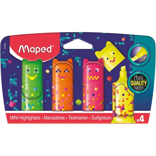 Maped tekst marker mini   pixel FLUO`PEPS blister Cene