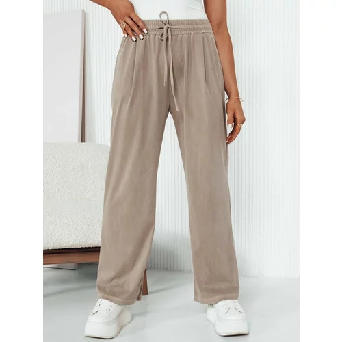 DStreet Women's wide trousers ASTERS, beige