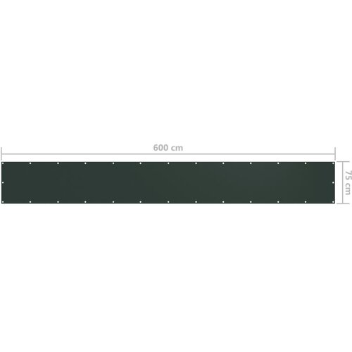  zastor tamnozeleni 75 x 600 cm od tkanine Oxford Slike