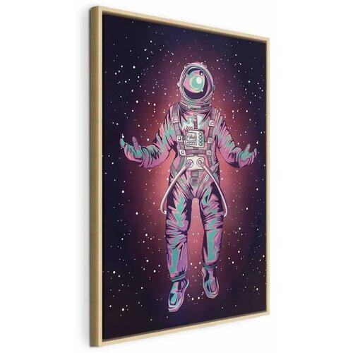  Slika - Lonely Traveler (1 Part) Vertical 80x120 U prirodnom drvenom okviru Cijene